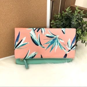 NWOT Rachel Pally | Coral Mint Reversible Clutch